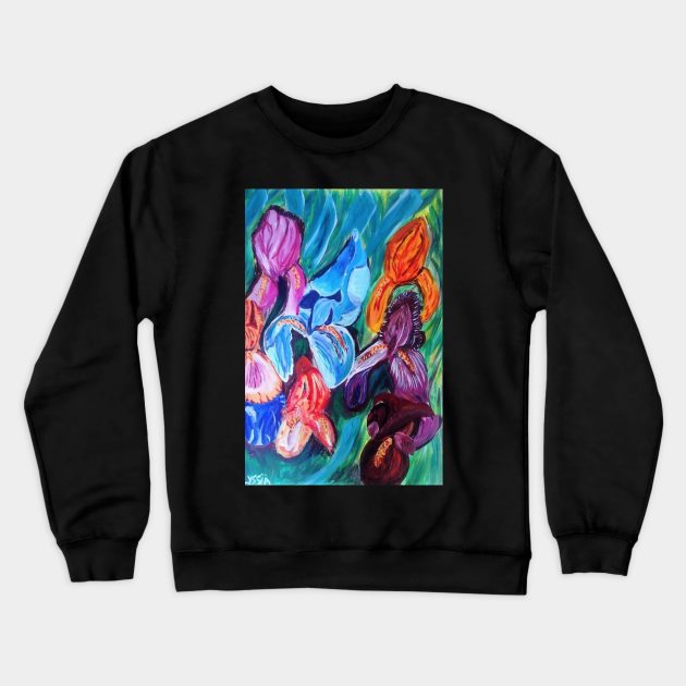 Iris Crewneck Sweatshirt by therese lyssia